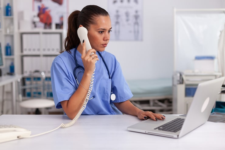 medical practitioner answering phone calls 482257 6464